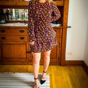 Long sleeve floral dress